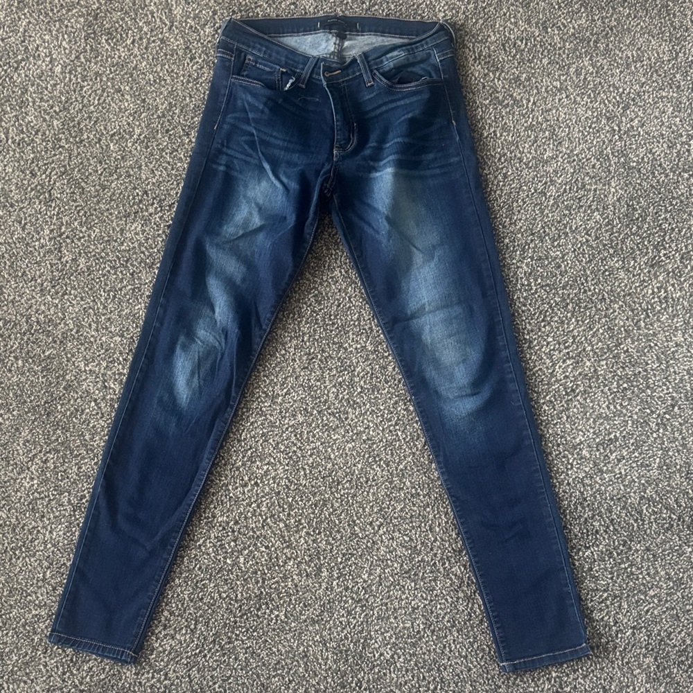 Flying Monkey Women's Dark Blue Straight Leg Jeans